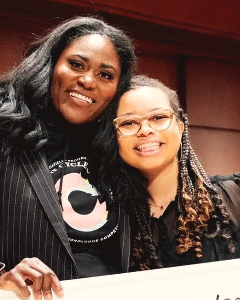 Alena Craig with Danielle Brooks on the night of the final.